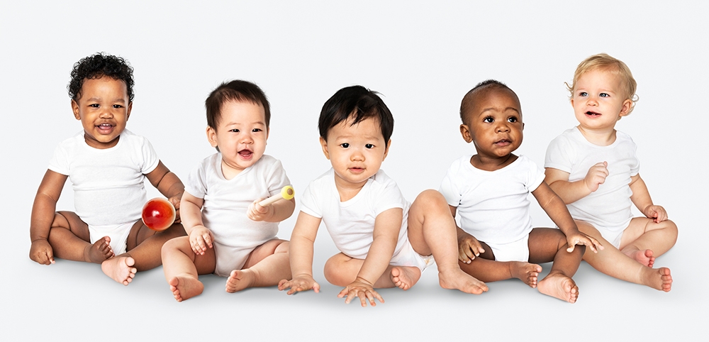رنگ پوست نوزادان