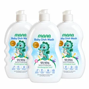 مایع شوینده و ضدعفونی کننده شیشه شیر حجم 750میلی لیتر مجموعه 3 عددی(درب ساده)