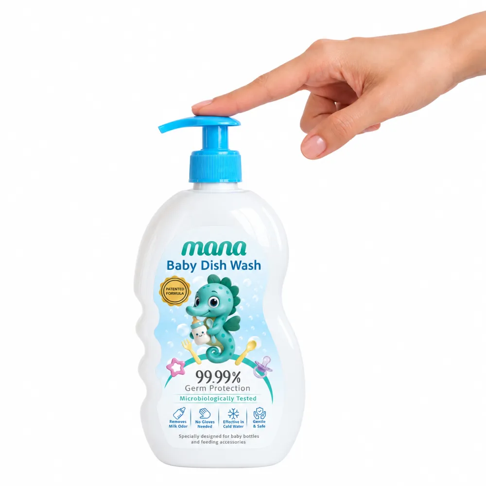 مایع شوینده و ضدعفونی کننده شیشه شیر حجم 400 میلی لیتر درب پمپی مجموعه دو عددی